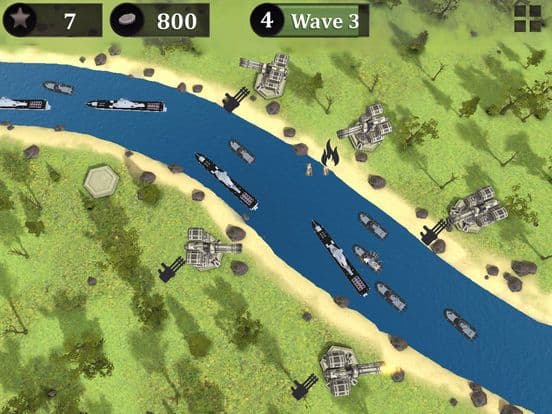Warships Tower Defense Battle screenshot 3
