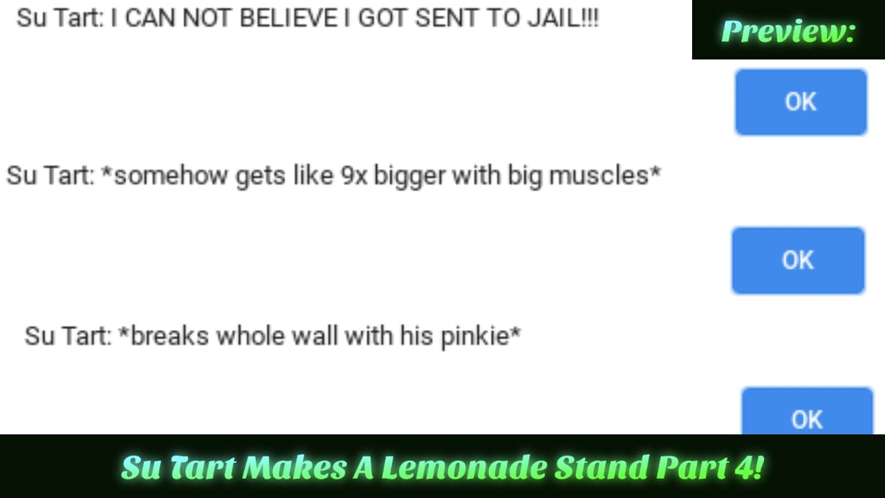 Su Tart Makes A Lemonade Stand Part 5!