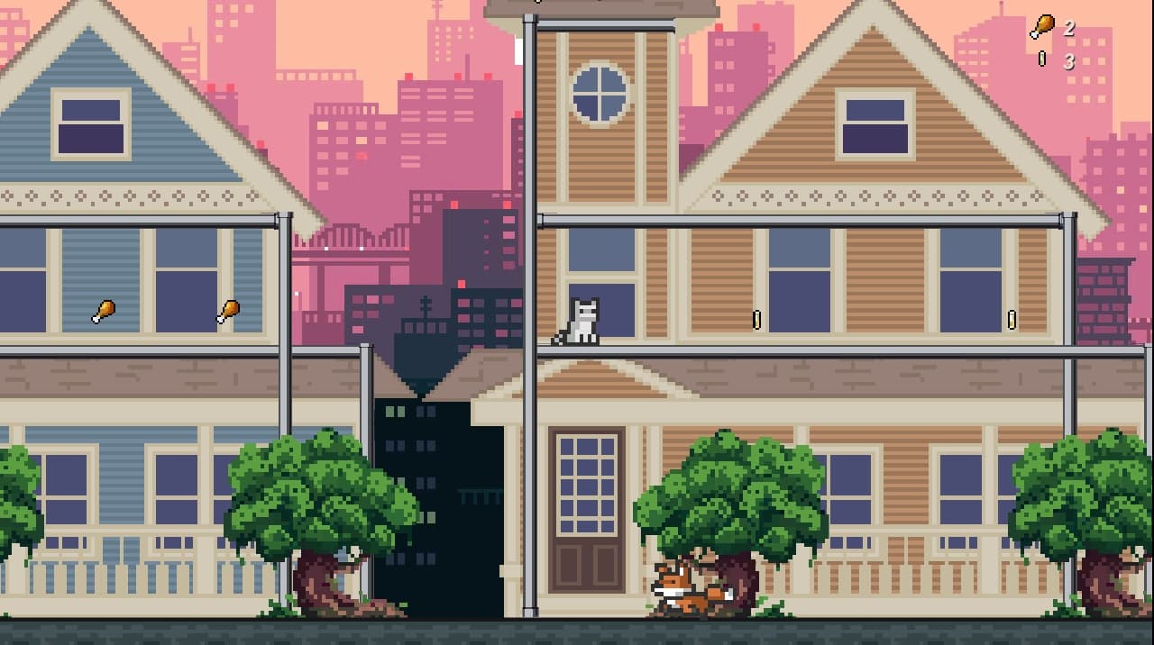 Cat city roof screenshot 2