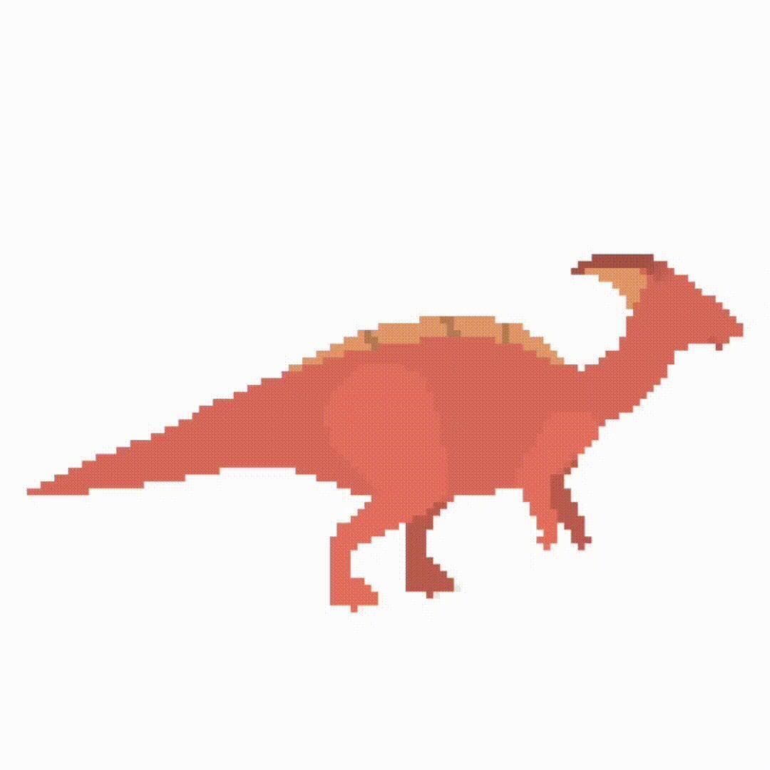 Parasaurolophus Sprites RPG/Platform Free Dinosaurs Game Assets