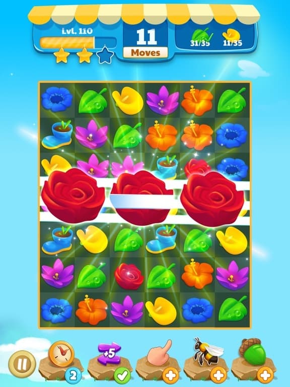 Flower Legends Match 3 screenshot 4