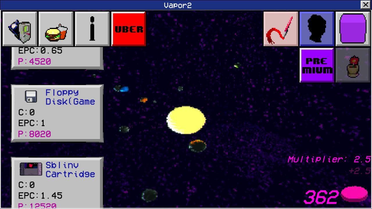 Vaporwave Clicker: Polygonal Lands screenshot 4