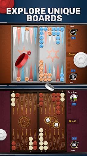 Free Backgammon Go: Best online dice & board games screenshot 3