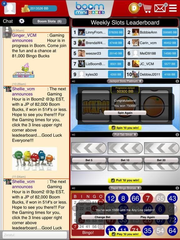 BOOM MINIGAMES -Bingo and Casino Minigames! screenshot 5