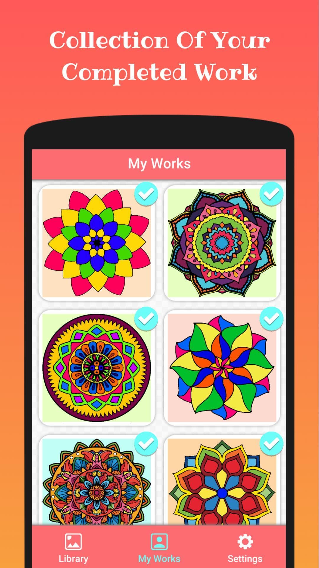 Mandala Coloring Book screenshot 6