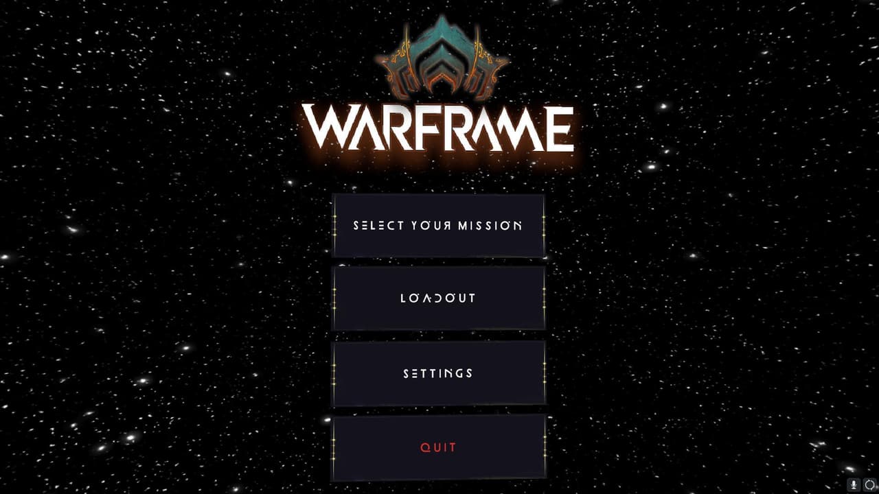 Warframe Menu screenshot 2