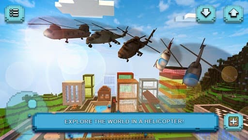 Helicopter Craft: Flying & Crafting Game 2018 screenshot 6