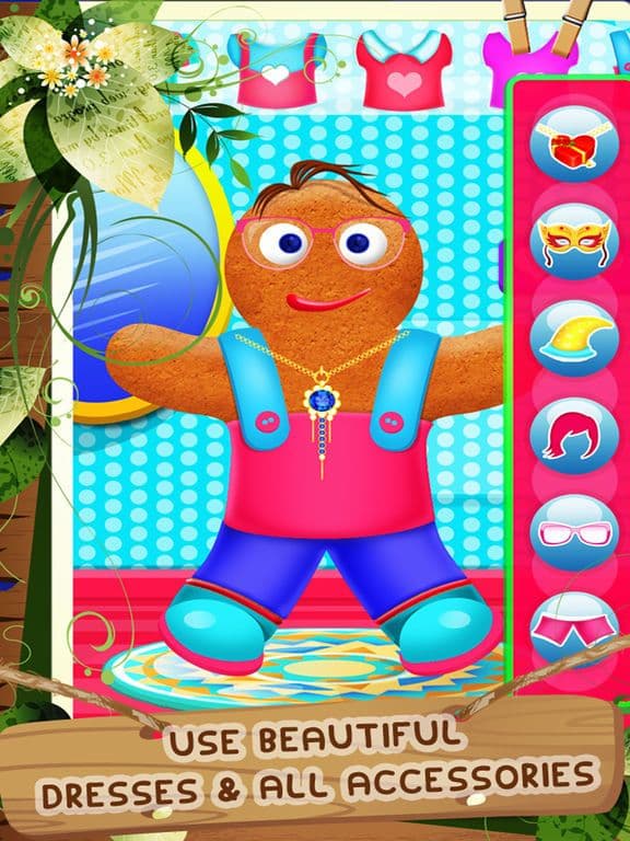 Gingerbread Man Dress Up Mania Pro - Addictive Fun Maker Games for Kids, Boys and Girls screenshot 3