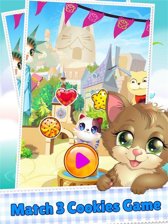 Cookie Link Pop 3 Match Journey Splash And Soda Jam screenshot 2