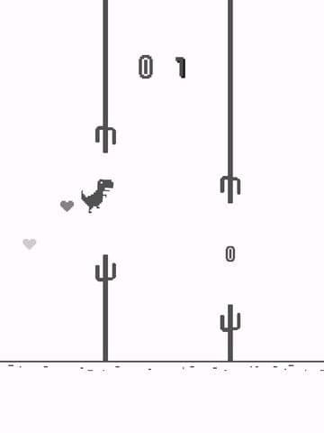 Jump Steve Jump - 8-bit Dinosaur Journey Widget Game screenshot 4