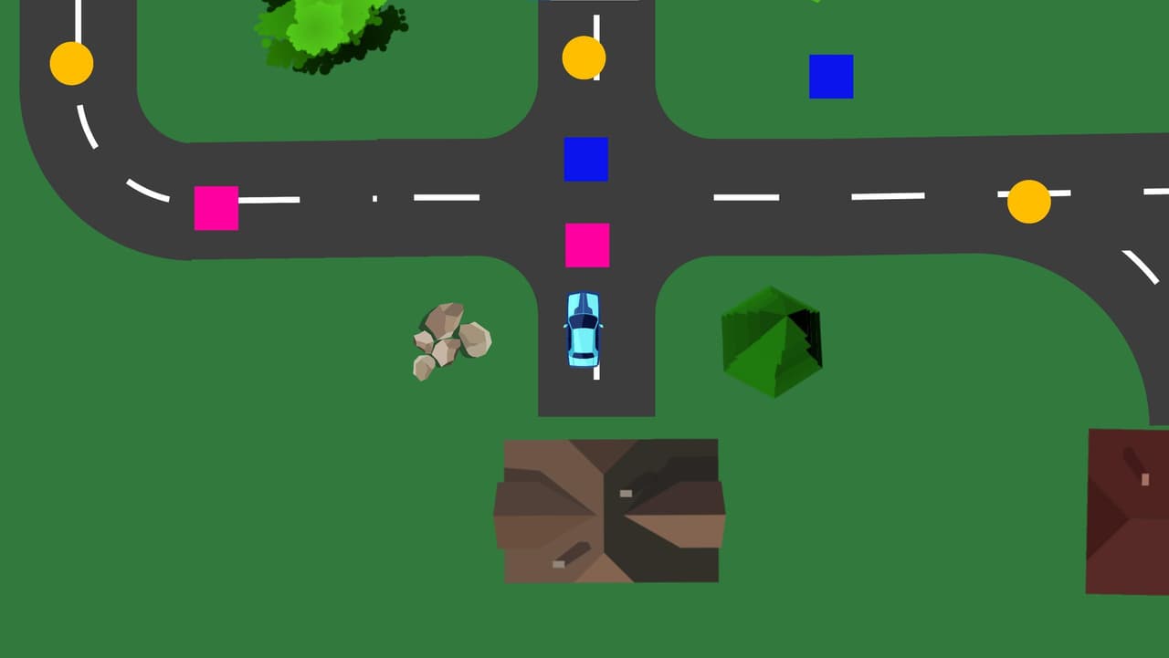 Super Blue blur driving