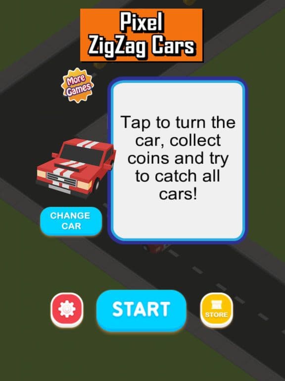 Pixel ZigZag Cars 3D screenshot 4