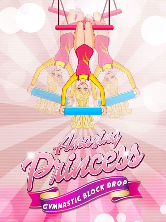 Amazing Princess Gymnastics Block Drop screenshot 2