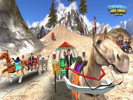 Cinderella Horse Cart Racing screenshot 5