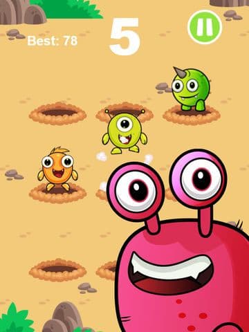 Whack An Alien Mole Invader - Smash The Cute Miner Invaders From Mars! screenshot 3