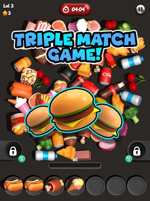Food Match 3D: Tile Puzzle screenshot 2