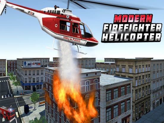 Modern Firefighter Helicopter