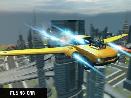 Flying Futuristic Car Battle screenshot 3