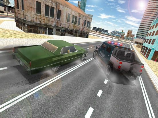 City Police Chase Car Escape