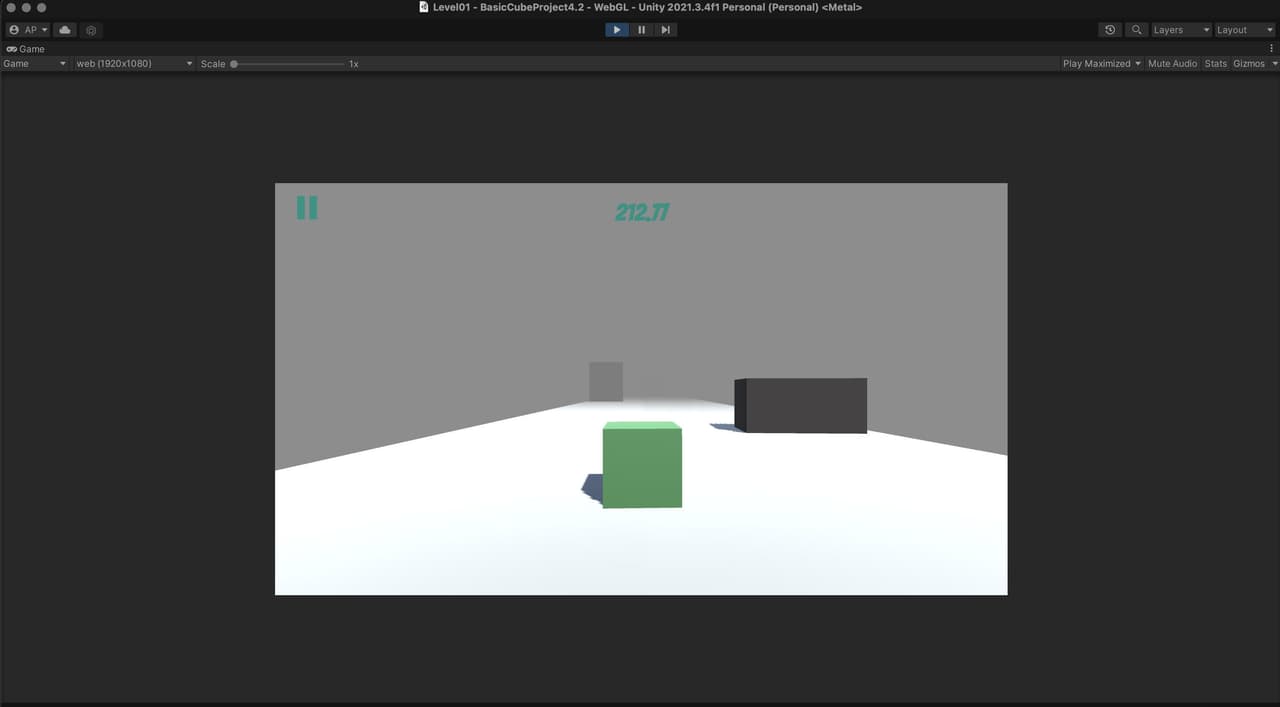Basic Cube Runner