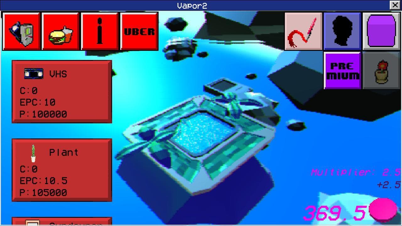 Vaporwave Clicker: Polygonal Lands screenshot 3
