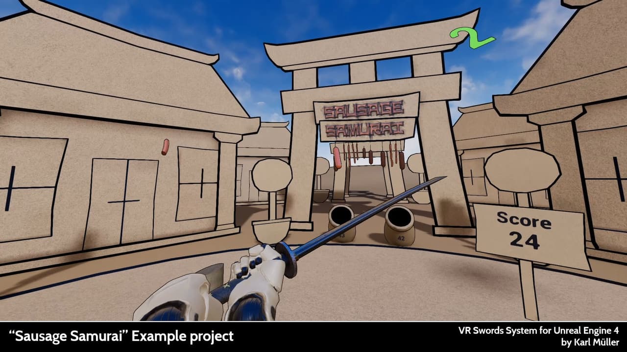 Sausage Samurai VR - Example Game screenshot 5