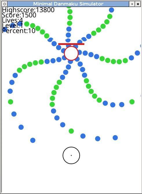 Minimal Danmaku Simulator screenshot 2