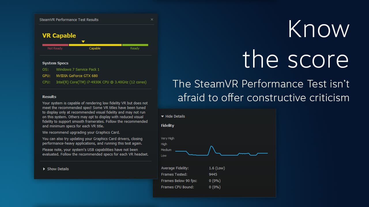 SteamVR Performance Test screenshot 3