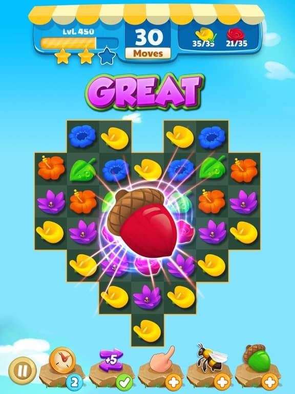 Flower Legends Match 3 screenshot 3