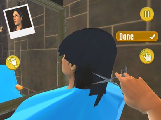 Girls Hair Cutting Game 3D