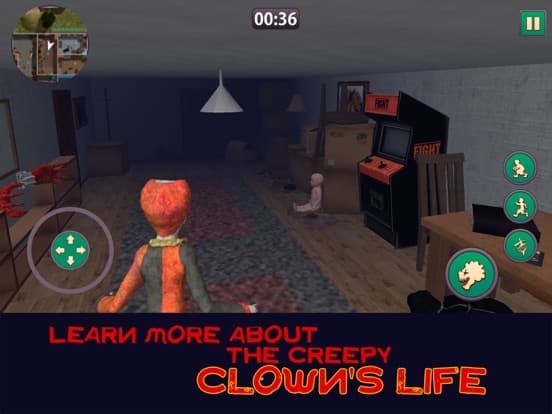 Creepy Clown Night Chase 3D screenshot 2