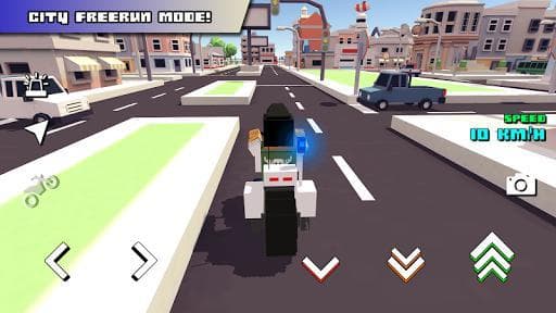 Blocky Moto Racing 🏁 screenshot 5