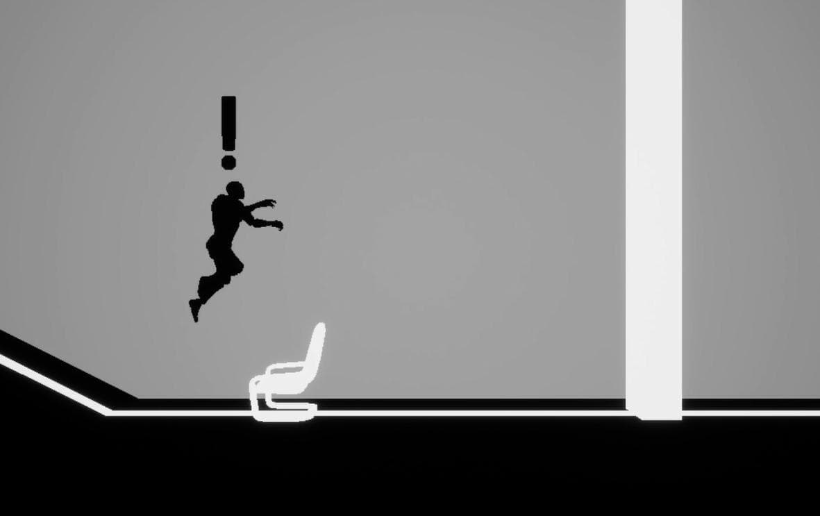 Black and White Runner