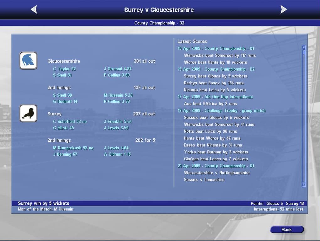 International Cricket Captain 2009 Ashes Edition screenshot 3