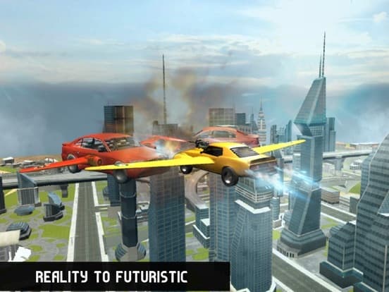 Flying Futuristic Car Battle screenshot 4