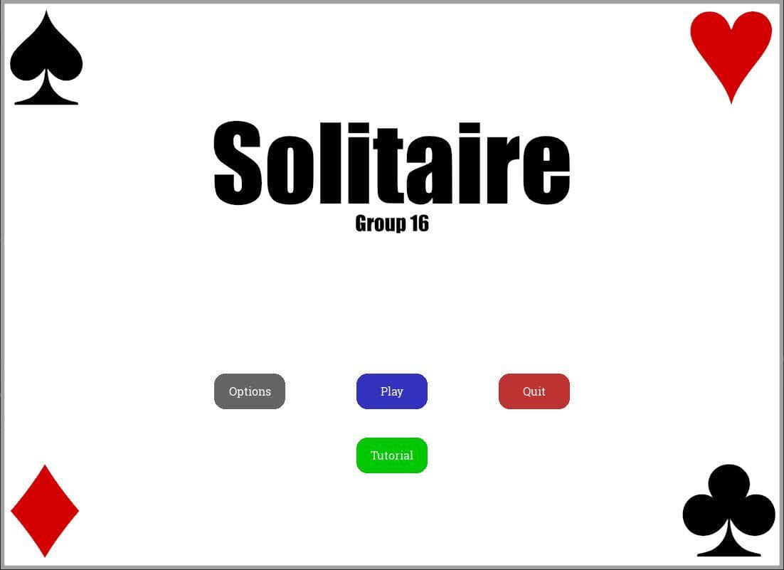 Solitaire in Python screenshot 2