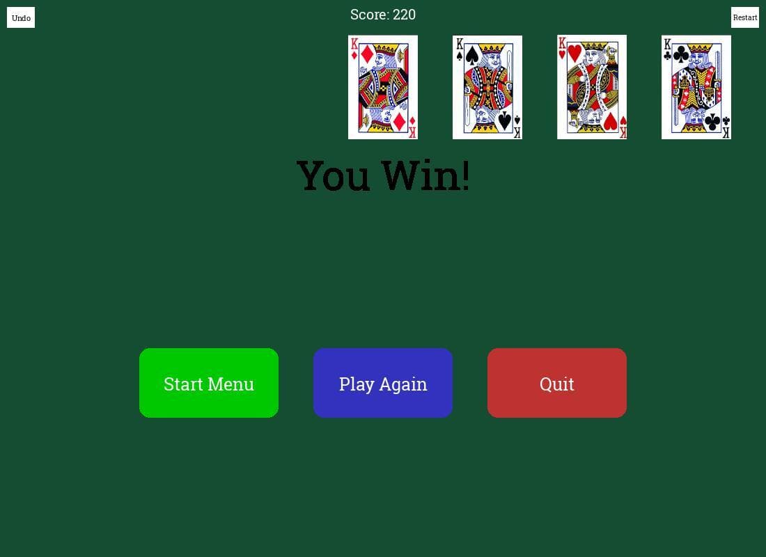 Solitaire in Python