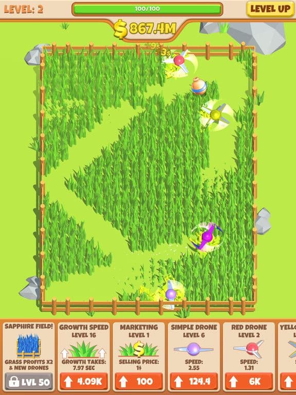 Idle Grass Cutter screenshot 4