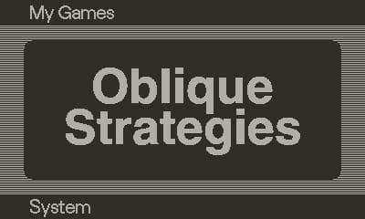 Oblique Strategies for Playdate screenshot 2