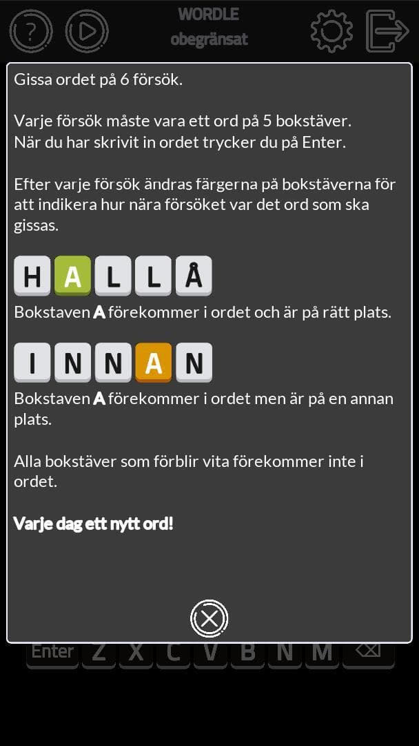 Wordle svenska