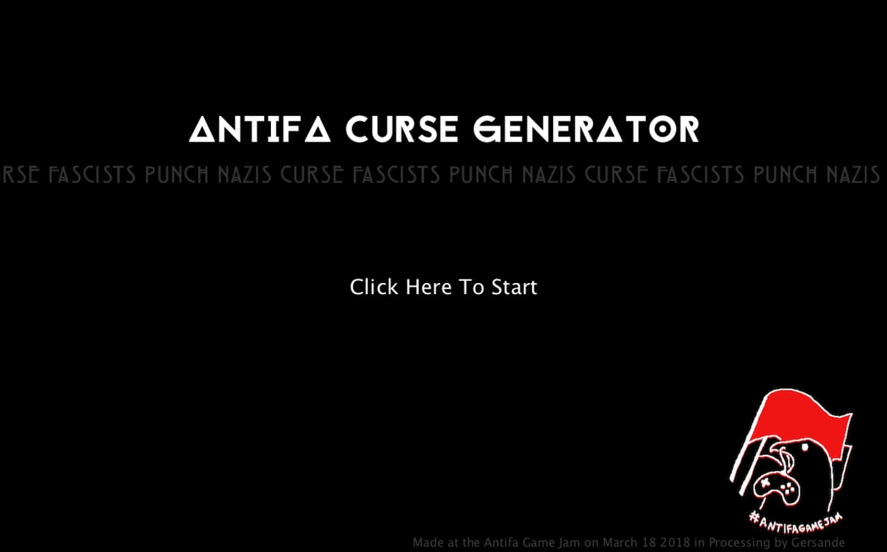Antifa Curse Generator screenshot 3