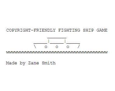 Copyright-Friendly Fighting Ship Game