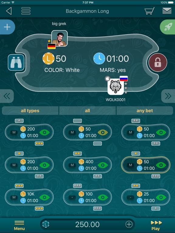 Backgammon LiveGames screenshot 6