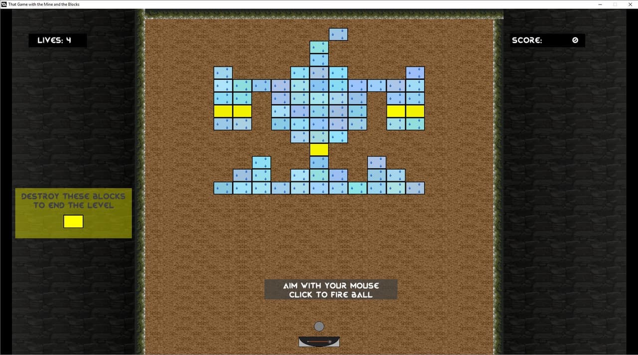 The Game with the Mines and the Blocks