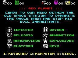 RED PLANET (ZX SPECTRUM) (POR 003) screenshot 3