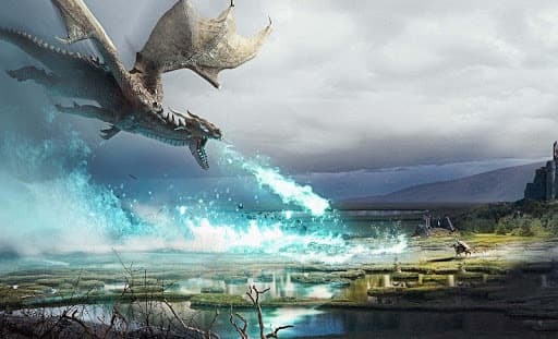 Fire Flying Dragon Simulator Warrior Sky Rider 3D screenshot 2
