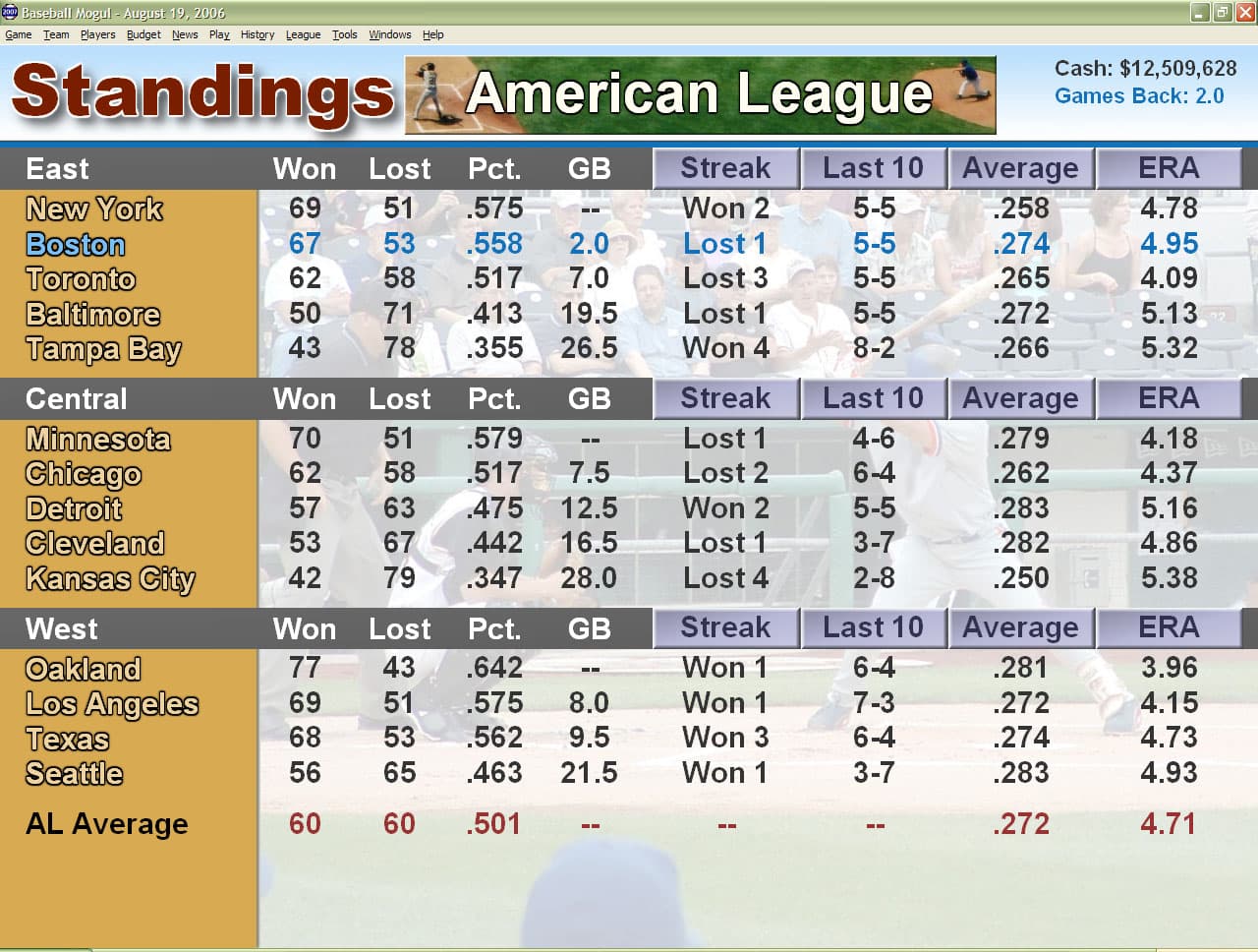 Baseball Mogul 2007 screenshot 6