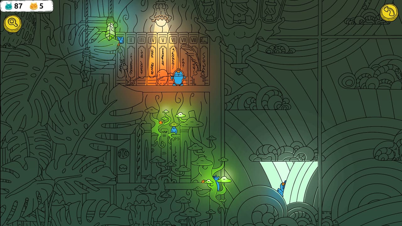 Hidden Capybaras with Orange in the Whimsical Library
