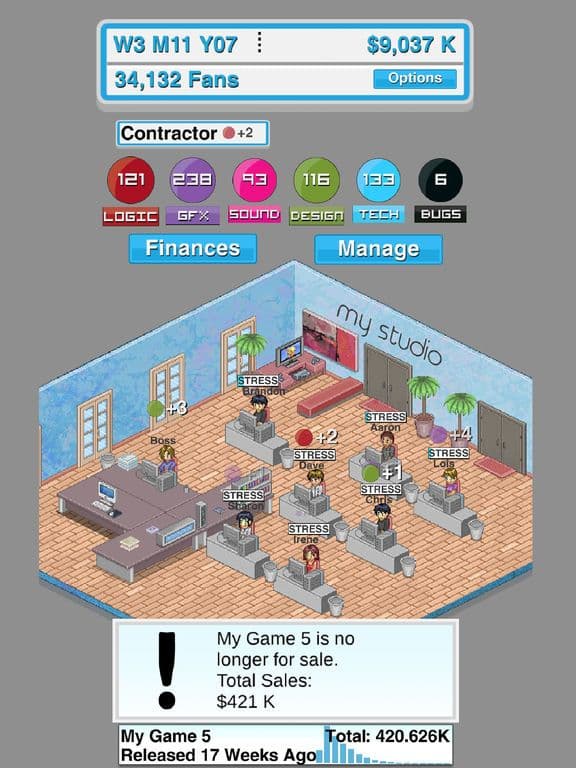 Game Studio Tycoon – Become A Game Developer! screenshot 4