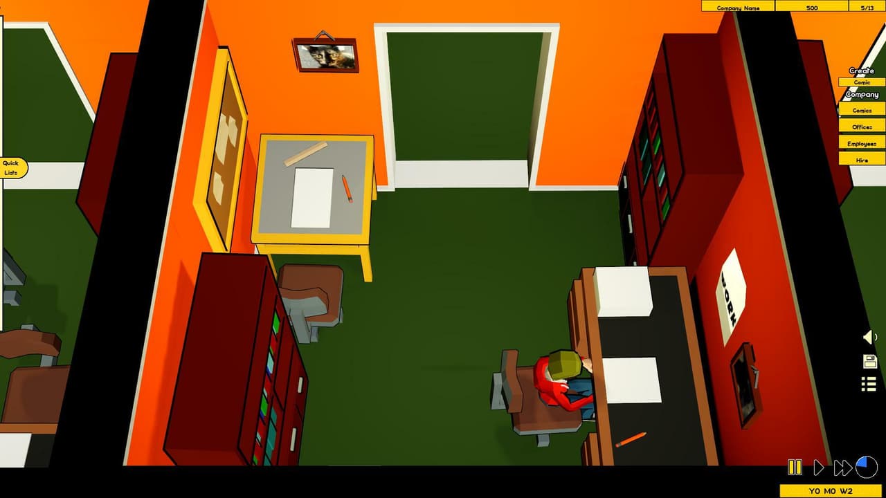 Comic Company Manager (itch) screenshot 4